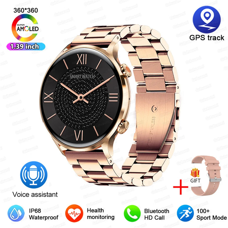 2025 AMOLED Smartwatch with GPS & Bluetooth