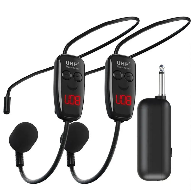 UHF Wireless Headset Microphone – Rechargeable