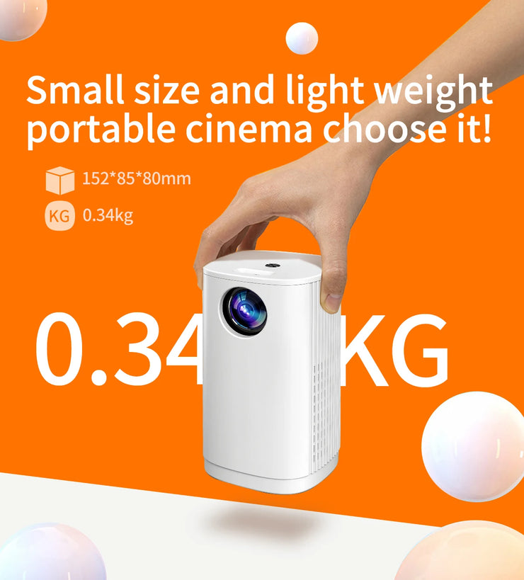 Mini Smart WiFi 4K Portable Projector