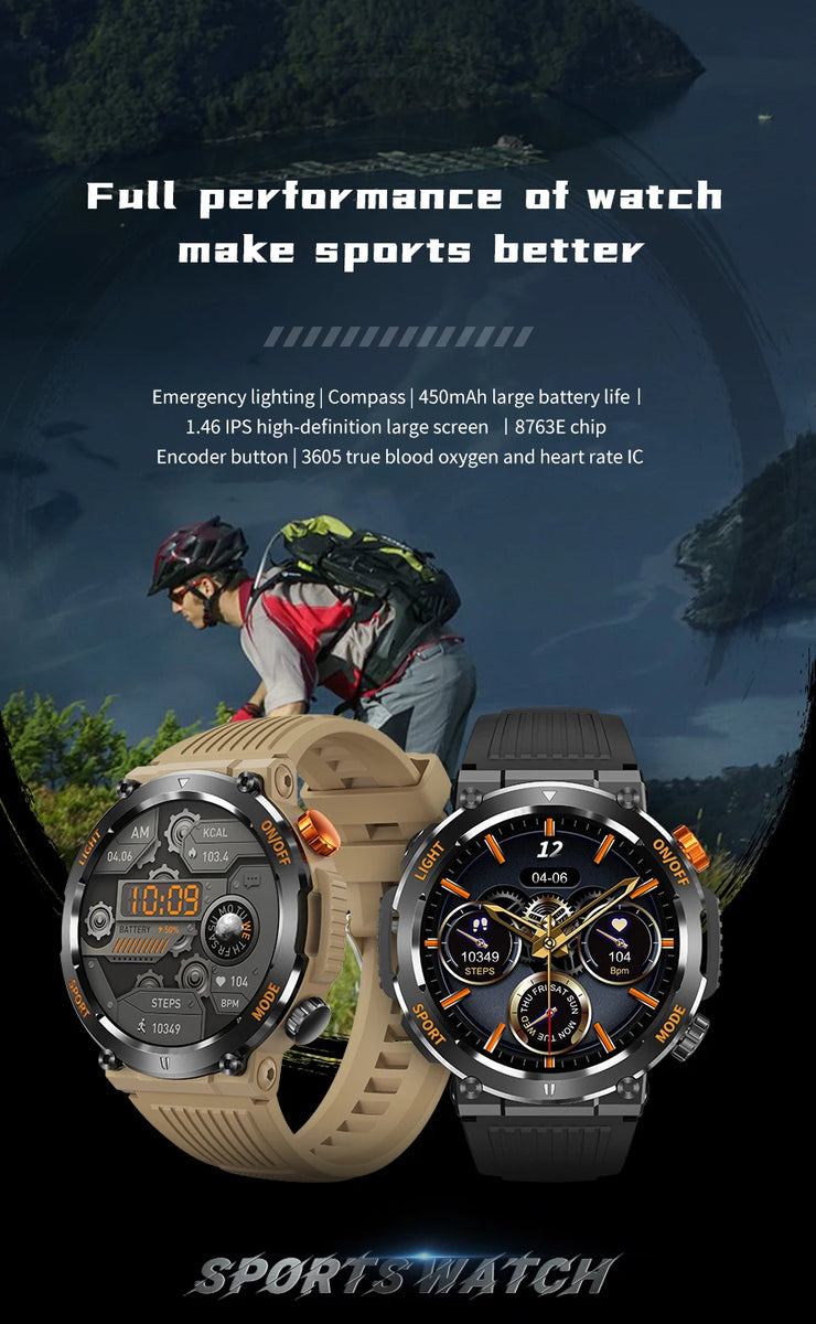 Men’s Smartwatch with HD Screen & Bluetooth Call