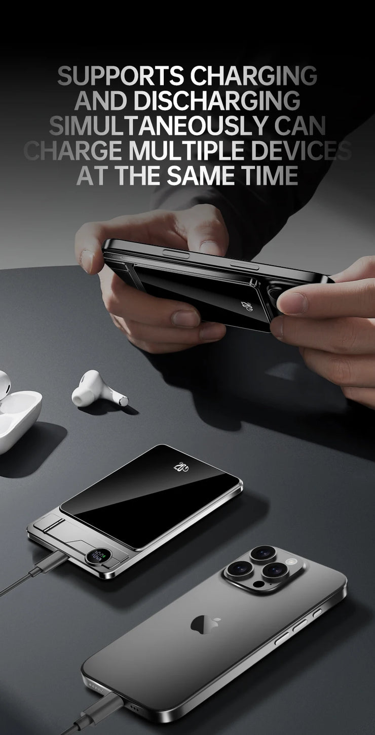 20000mAh PD20W Wireless Power Bank w/ Cable