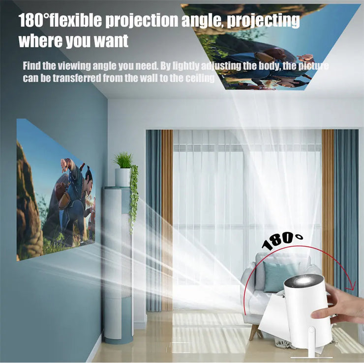 DITONG HY300 Plus 4K HD WiFi Mini Projector