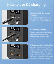 PSOOO 100000mAh 65W Fast Charging Power Bank