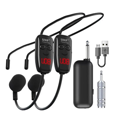 UHF Wireless Headset Microphone – Rechargeable