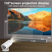 DITONG HY300 Plus 4K HD WiFi Mini Projector