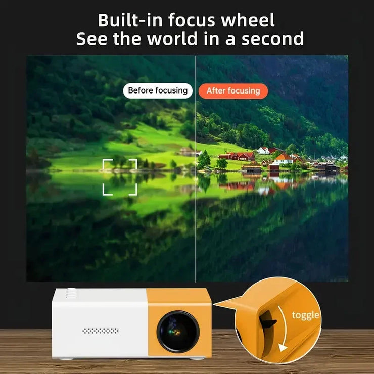 YG300 Mini Proyector LED Portátil Multimedia