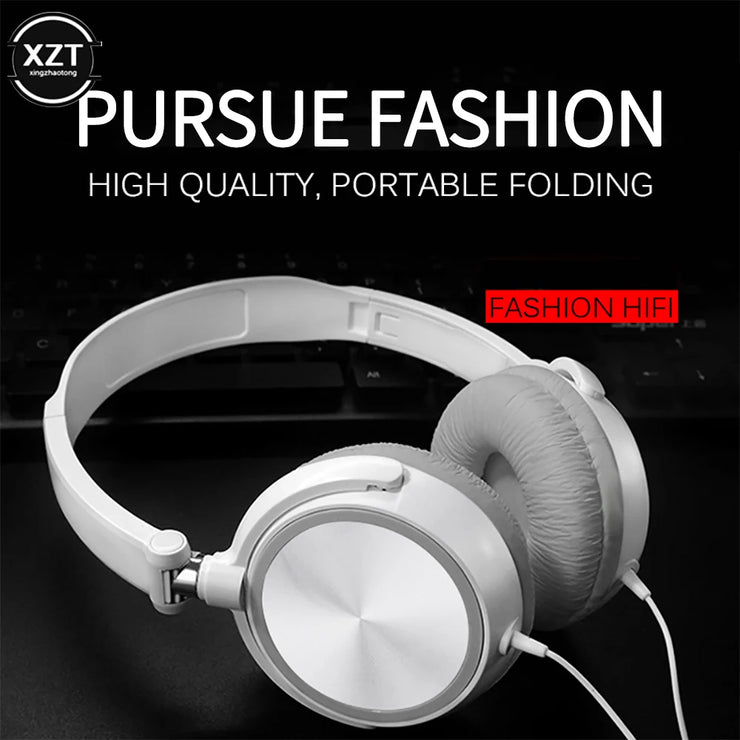 Wired Over-Ear Headphones – HiFi Stereo Bass