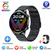 2025 AMOLED Smartwatch with GPS & Bluetooth