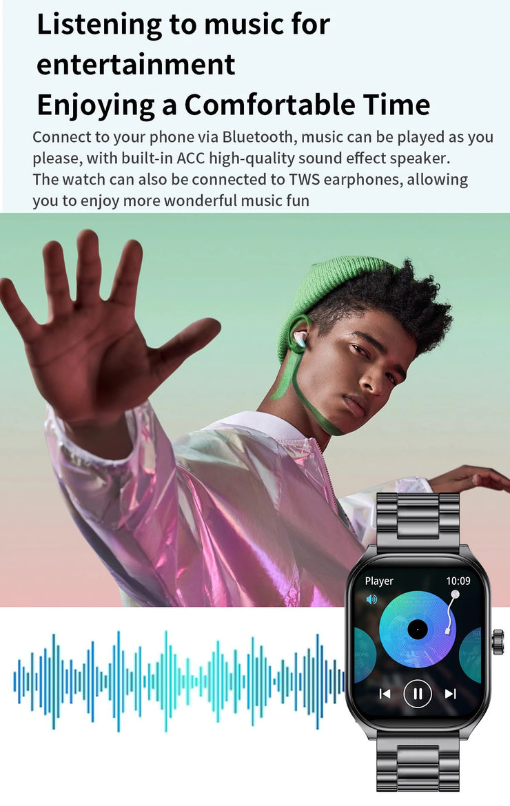 2.01'' AMOLED Smart Watch | Waterproof & Calls