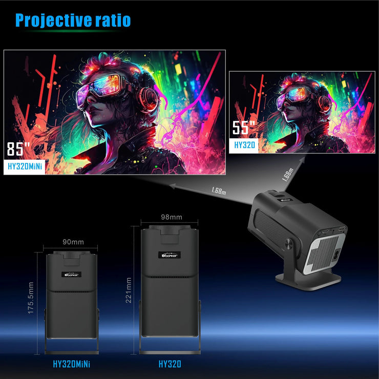 Woopker HY320 4K Mini Android Projector