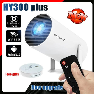 DITONG HY300 Plus 4K HD WiFi Mini Projector