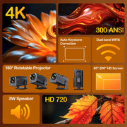 Woopker HY320 4K Mini Android Projector