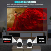 DITONG HY300 Plus 4K HD WiFi Mini Projector