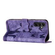 iPhone 15/14/13 Flip Leather Wallet Case – Cat & Butterfly