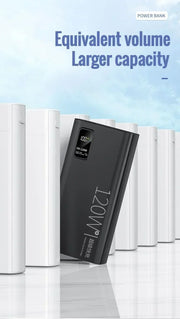 30000mAh 120W PD3.0 Power Bank with Display