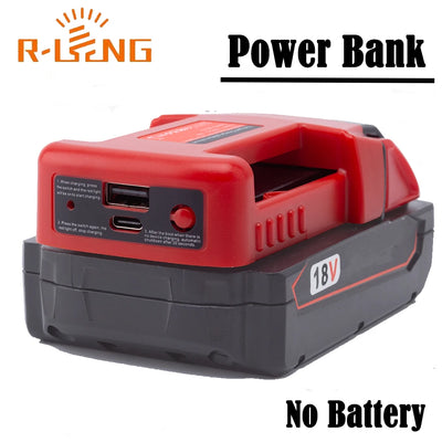 Milwaukee 18V Battery Power Bank Adapter (No Batt)
