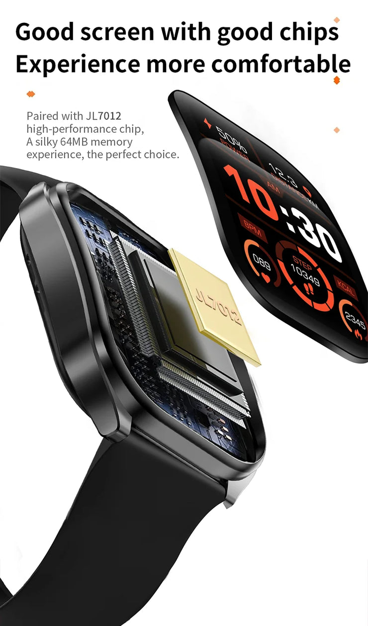 2.01'' AMOLED Smart Watch | Waterproof & Calls