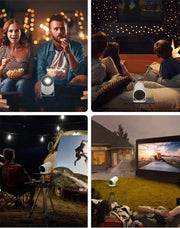DITONG HY300 Plus 4K HD WiFi Mini Projector