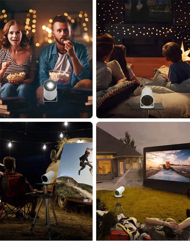 DITONG HY300 Plus 4K HD WiFi Mini Projector