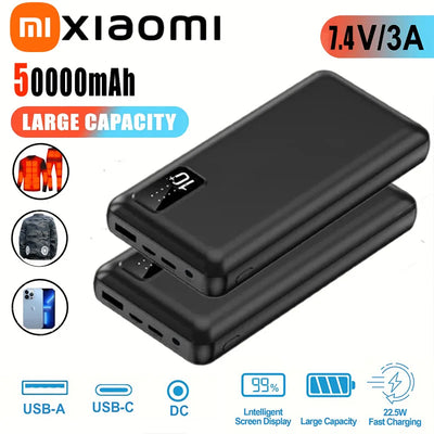 50000mAh Fast Charging Power Bank 7.4V/3A