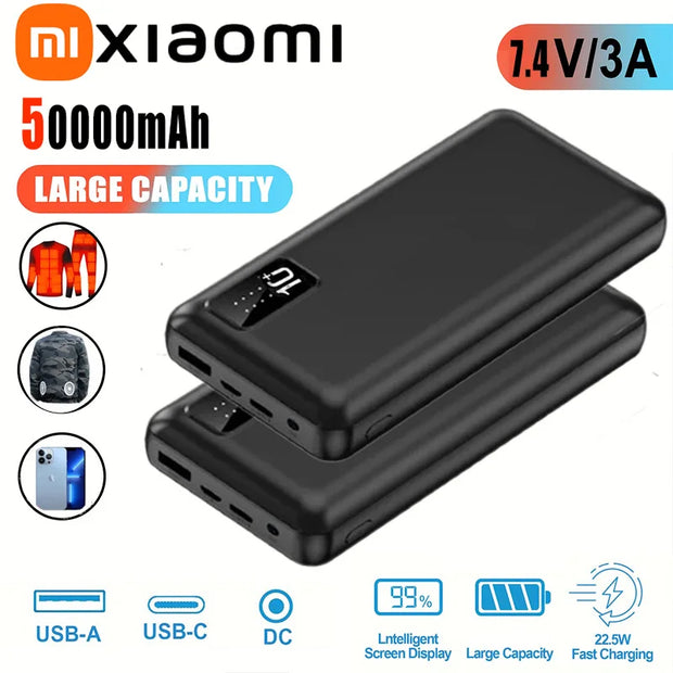 50000mAh Fast Charging Power Bank 7.4V/3A