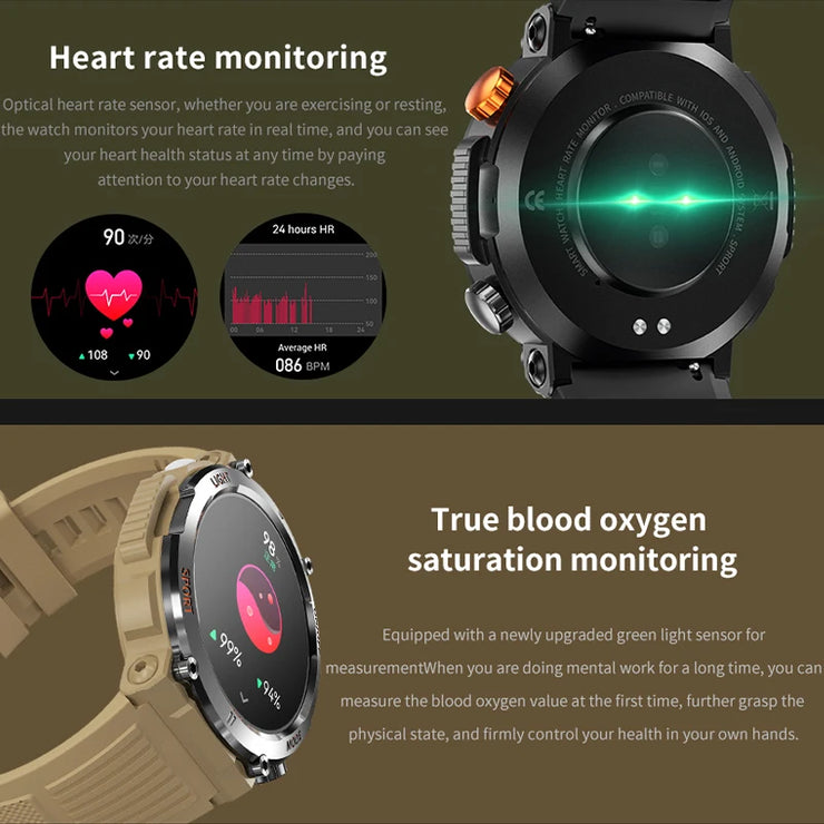 Men’s Smartwatch with HD Screen & Bluetooth Call