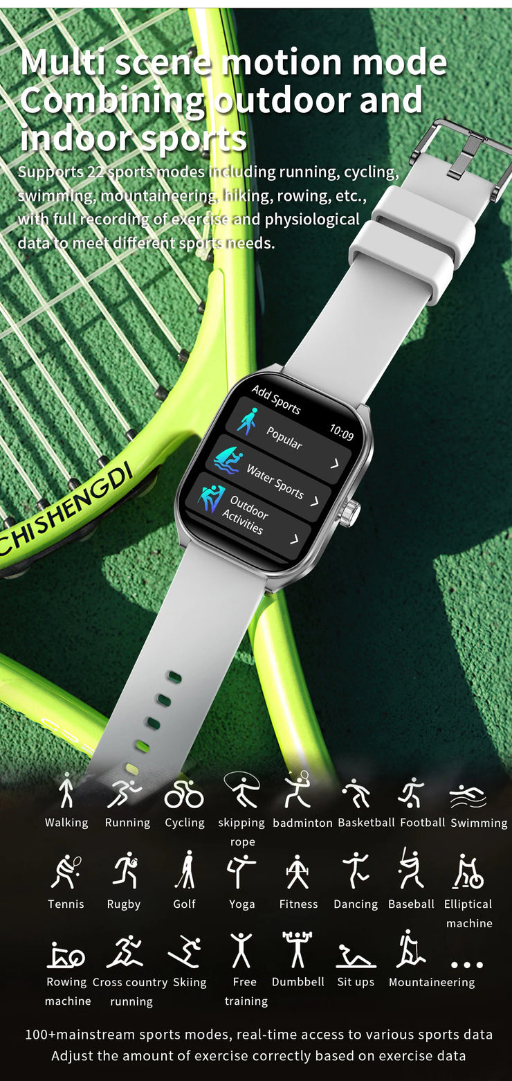 2.01'' AMOLED Smart Watch | Waterproof & Calls