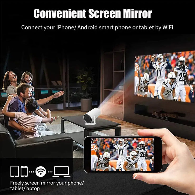 DITONG HY300 Plus 4K HD WiFi Mini Projector