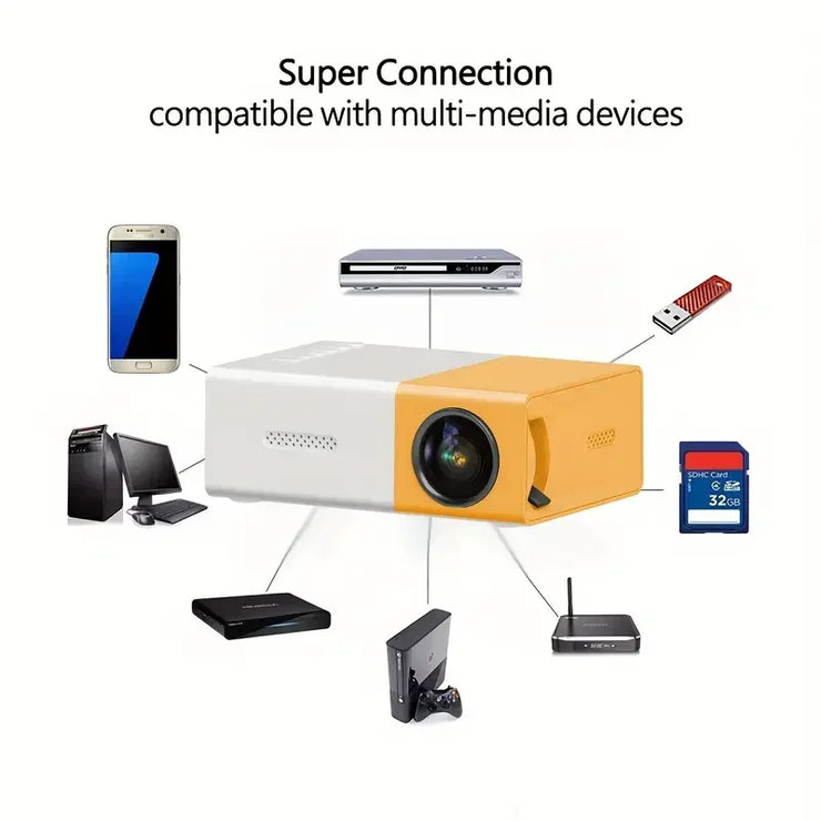 YG300 Mini Proyector LED Portátil Multimedia