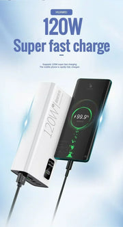30000mAh 120W PD3.0 Power Bank with Display
