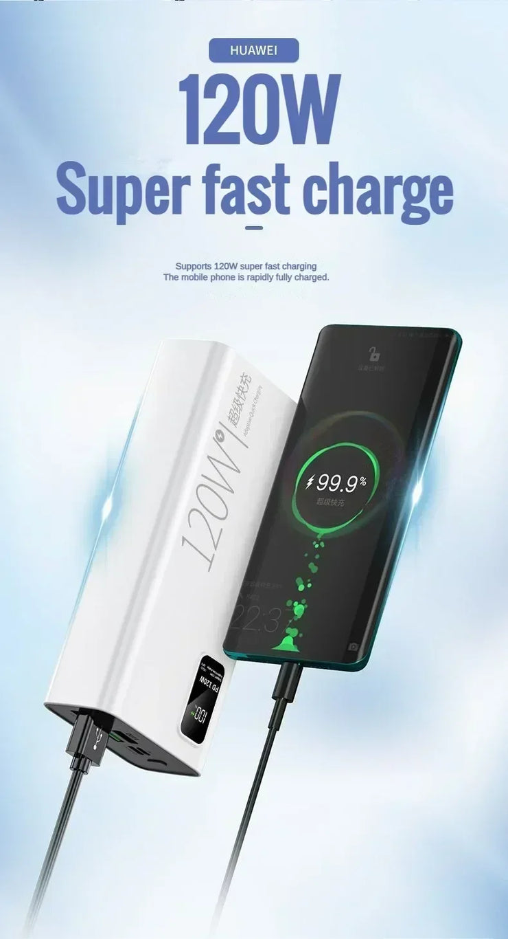 30000mAh 120W PD3.0 Power Bank with Display