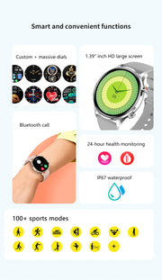 2025 AMOLED Smartwatch with GPS & Bluetooth