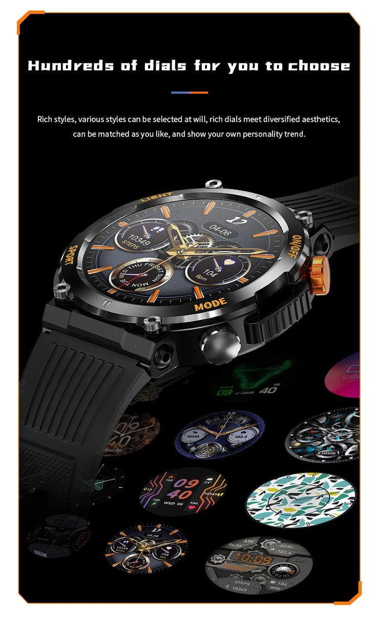 Men’s Smartwatch with HD Screen & Bluetooth Call