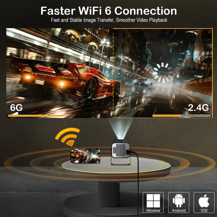Woopker HY320 4K Mini Android Projector