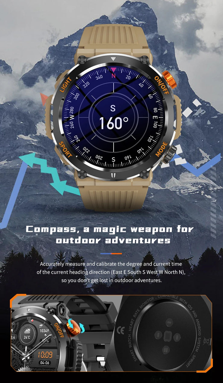 Men’s Smartwatch with HD Screen & Bluetooth Call