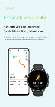 2025 AMOLED Smartwatch with GPS & Bluetooth