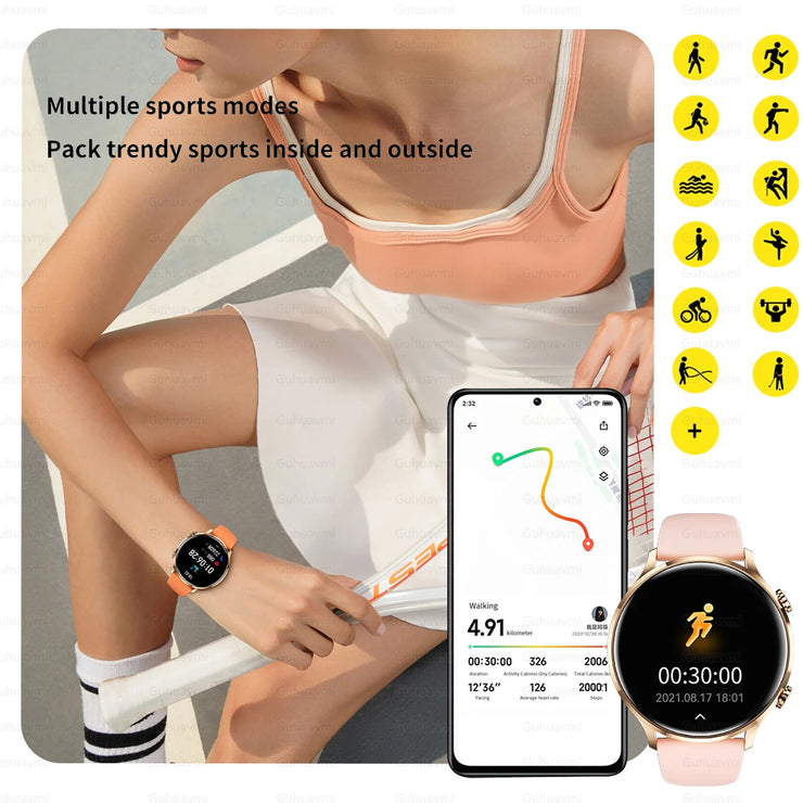 2025 AMOLED Smartwatch with GPS & Bluetooth