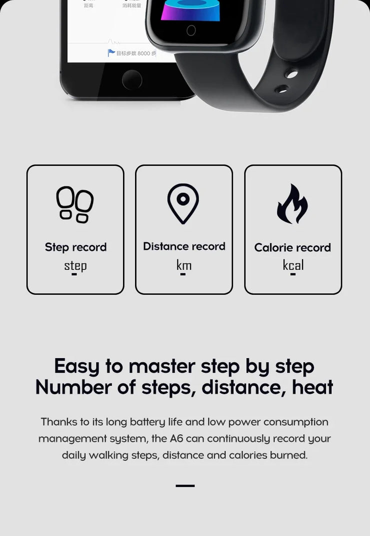 Smartwatch with Fitness & Sleep Monitor