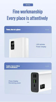 30000mAh 120W PD3.0 Power Bank with Display