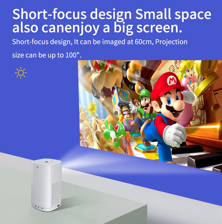 Mini Smart WiFi 4K Portable Projector