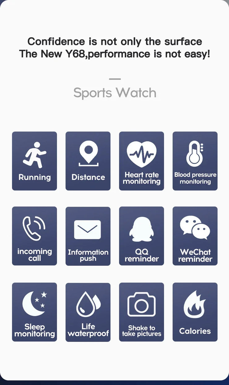 Smartwatch with Fitness & Sleep Monitor