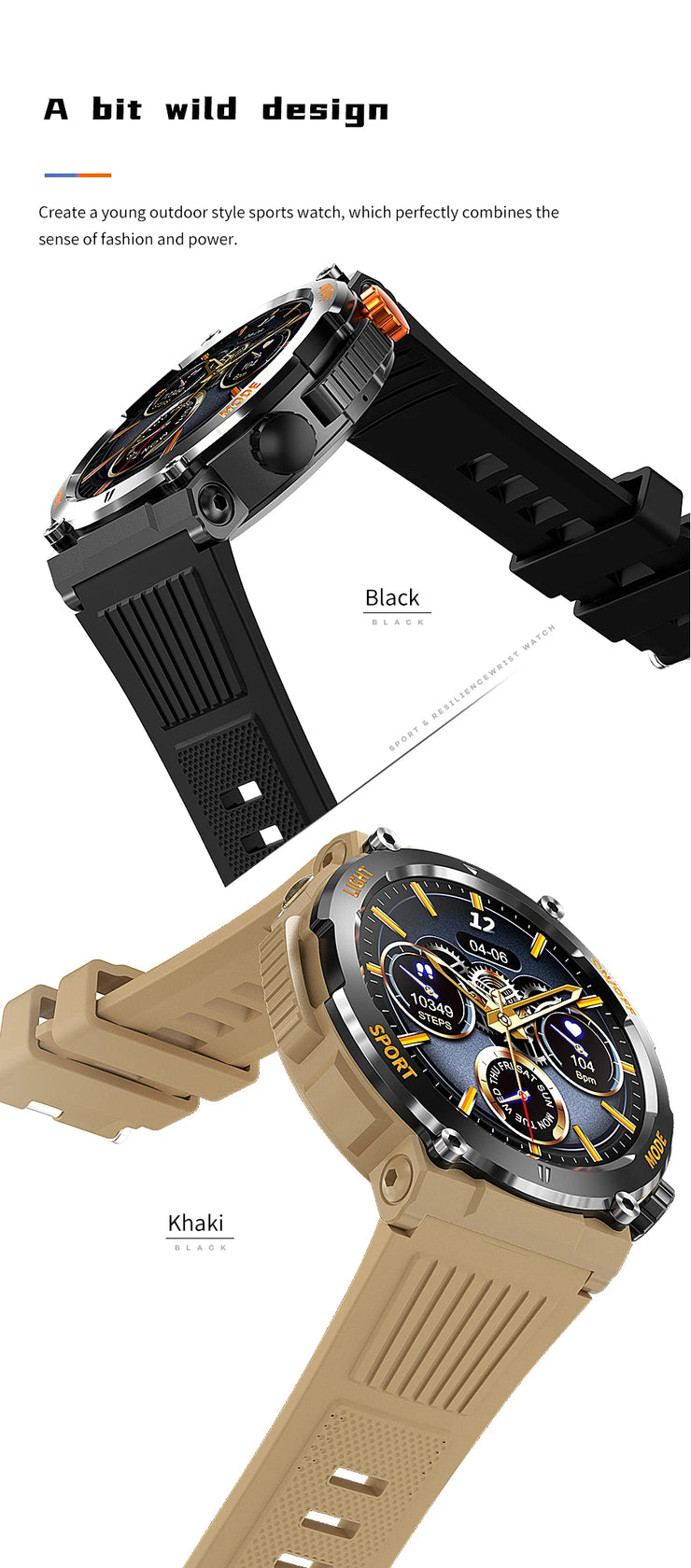Men’s Smartwatch with HD Screen & Bluetooth Call