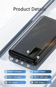 50000mAh Fast Charging Power Bank 7.4V/3A