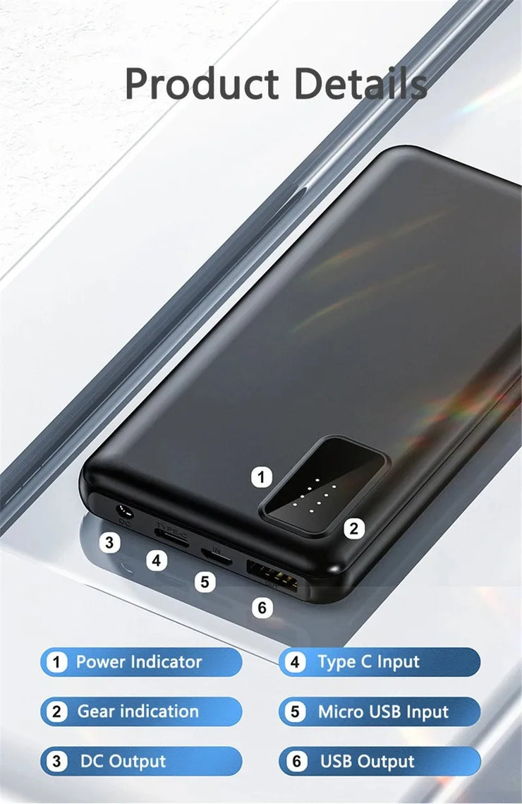 50000mAh Fast Charging Power Bank 7.4V/3A