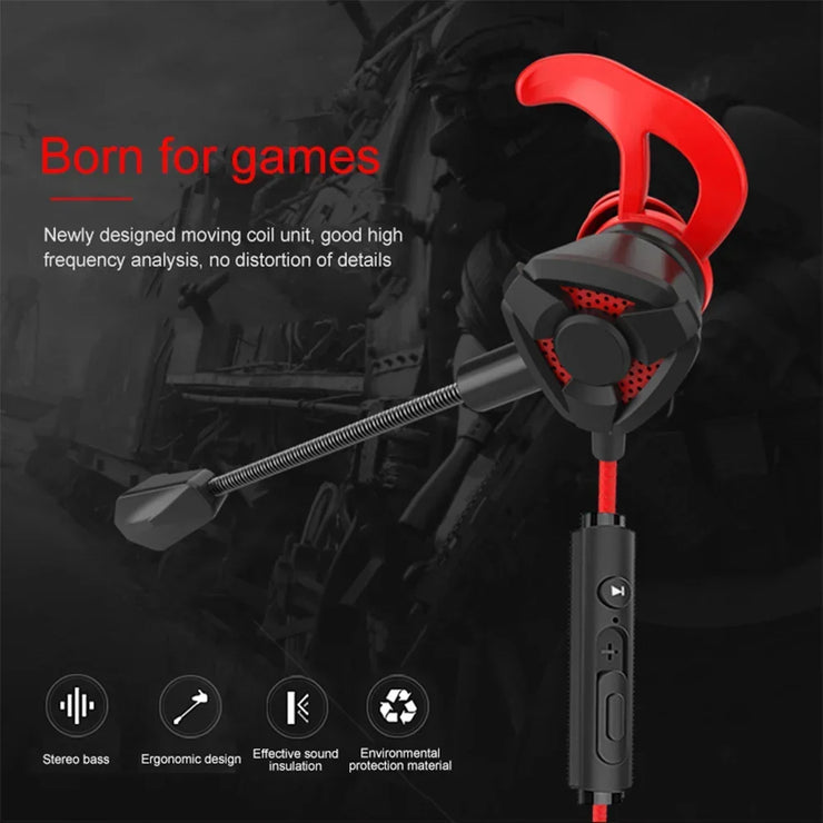 Wired Gaming Earbuds with Mic – Universal Headset
