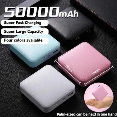 50000mAh Mini Power Bank – Super Fast Charging