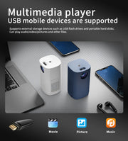 Mini Smart WiFi 4K Portable Projector