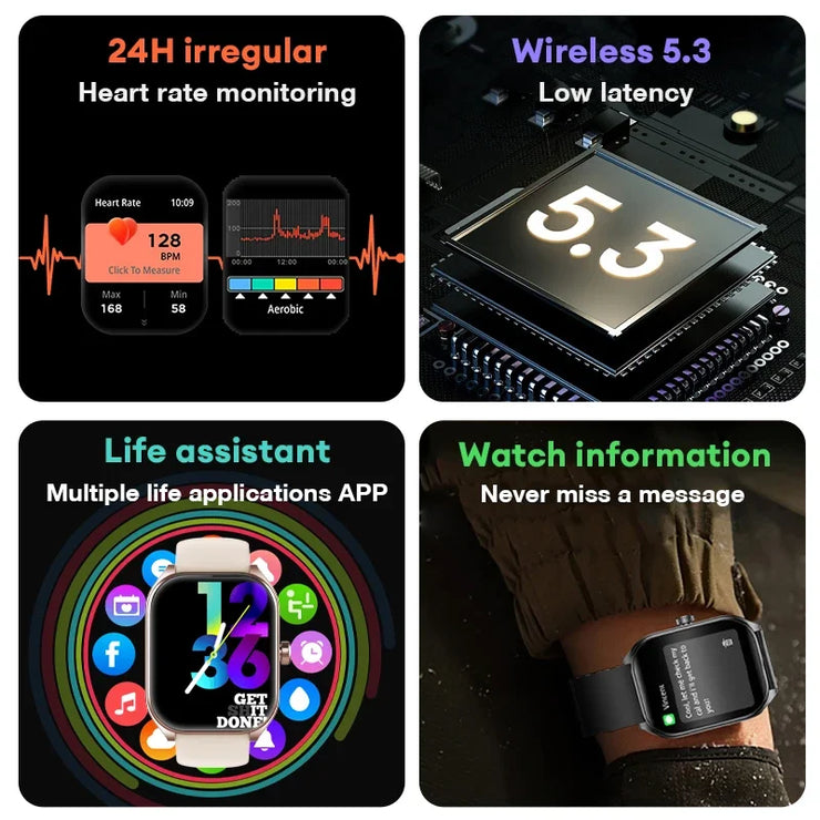 2.01'' AMOLED Smart Watch | Waterproof & Calls