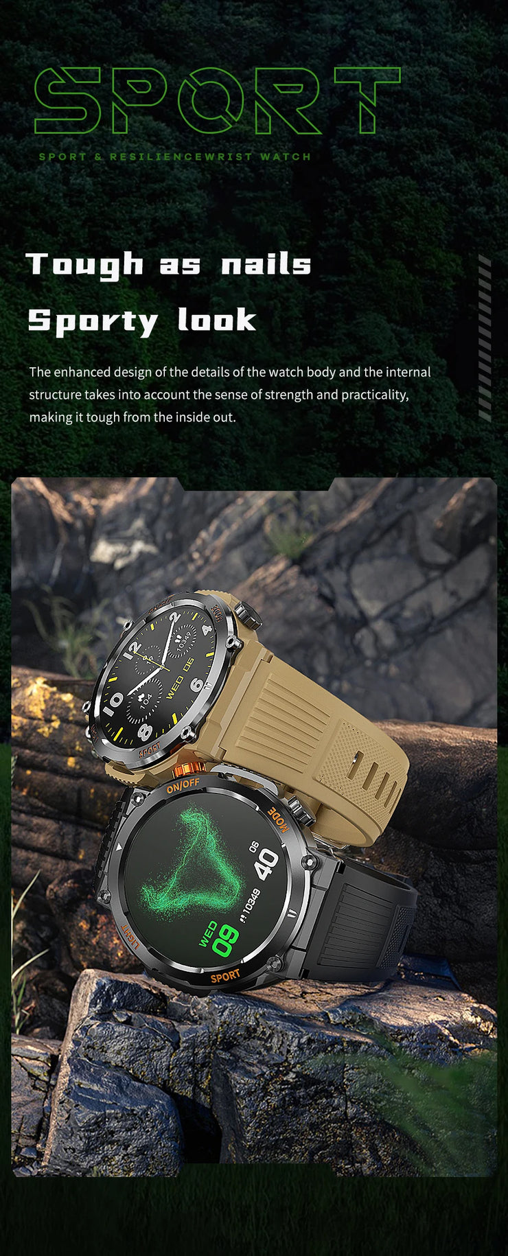 Men’s Smartwatch with HD Screen & Bluetooth Call