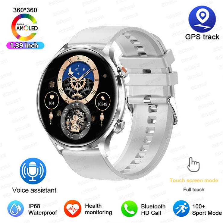 2025 AMOLED Smartwatch with GPS & Bluetooth